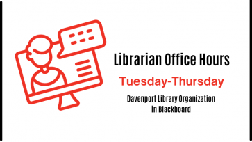 Librarian Winter Office Hours Graphic